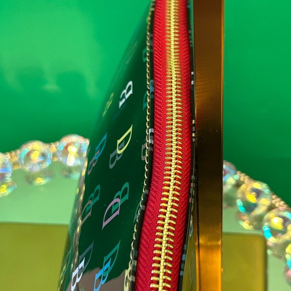 Dooney & Bourke Black Multicolor On the Go Cosmetic Bag Approx. 10 x 4 - Picture 5 of 7